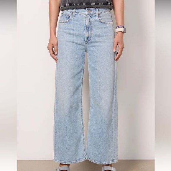 Agolde Ren Wide Leg High Waisted Jeans - Picture 1 of 10
